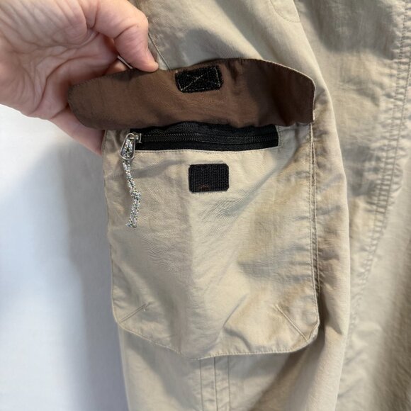 Sherpa Kumari Womens Lifestyle Gorpcore Indie Skirt Beige Cargo Pockets size 14 - Picture 8 of 13